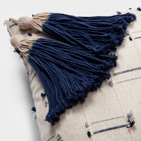 Opalhouse square washed textured throw pillow blue - Picture 3 of 8